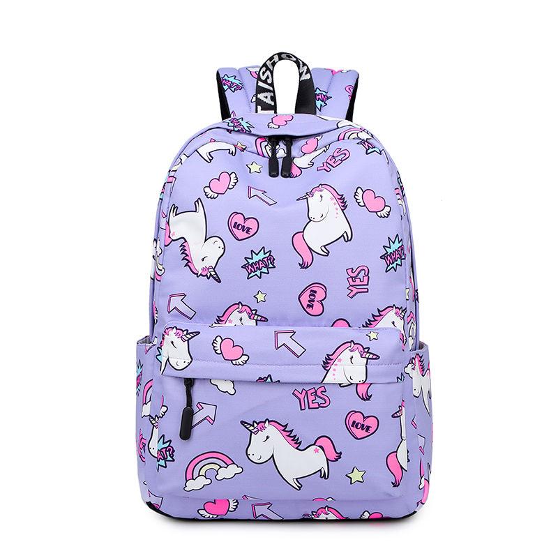 Student Schoolbag Lightweight Backpack Large-capacity Waterproof Backpack Printed Backpack Female Bag