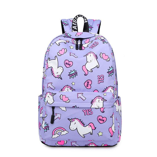 Student Schoolbag Lightweight Backpack Large-capacity Waterproof Backpack Printed Backpack Female Bag