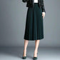 2020 Two Layer Spring Summer Women Skirt Long Pleated Skirts Womens Saias Vintage Women Midi Skirt