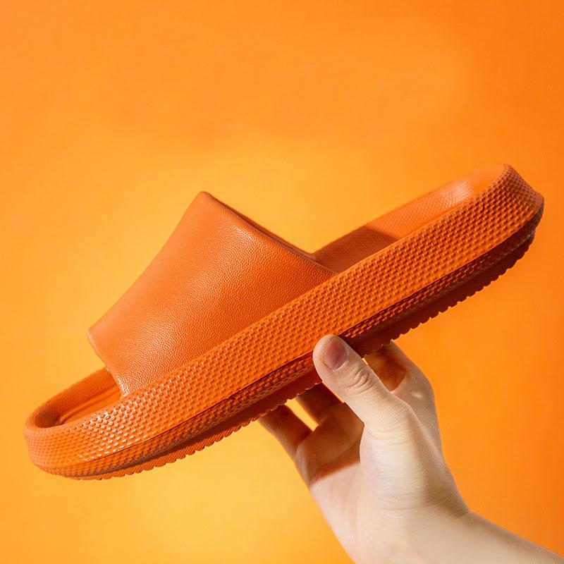 Slippers Women Summer 4CM Soles Soft Non-slip Shoes Outdoor Increased Slippers Wear-resistant Home Shoes Couple Shoes Unisex