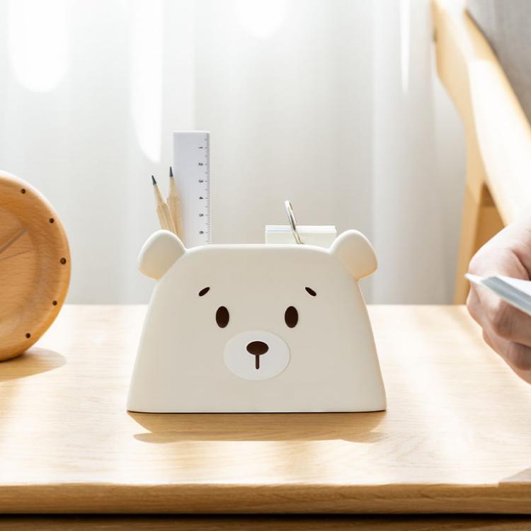 Pen Holder Cute Desktop Decoration Makeup Brush Holder Pen Holder Decoration Pencil Storage Box Student Desktop School Storage Box