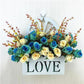 Artificial Flower Artificial Flower Set Hanging Basket Hanging Basket Rose Silk Flower Dining Table Plastic Flower Living Room Interior Decoration