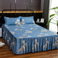 Three-piece Bedroom Twill Bed Skirt Bedspread Double Non-slip Mattress Protection Cover Skin-friendly Bed Cover and Dust Cover
