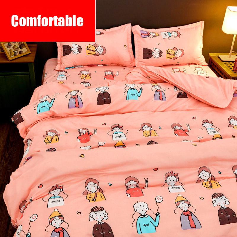 Four-piece Student Dormitory Bed Three-piece Quilt Cover Bedding Textile Bed Linens High Quality Bedding Set Duvet Cover+bed Sheet+pillowcase