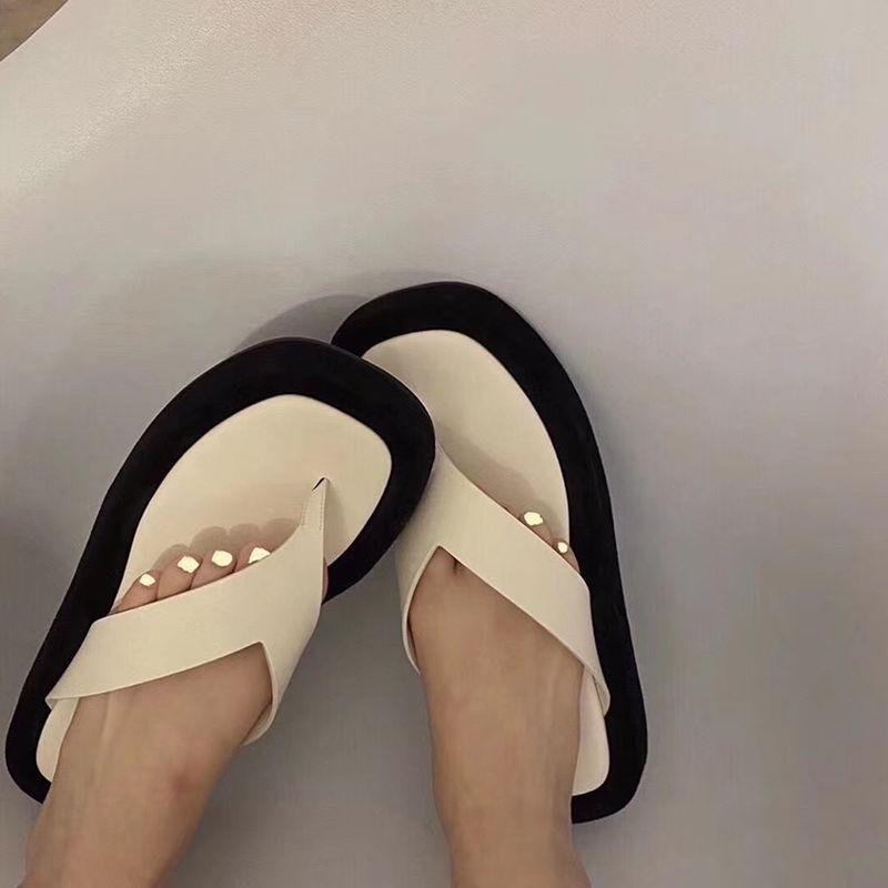 Thick Bottom  Flip-Flop Thong Sandals Summer Shoes Soft Bathroom Slippers Slides Outdoor Indoor Shoes Women