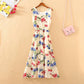 Pofulove Bohemia chiffon floral dress Sleeveless Party Beach Maxi Dress Sundress long summer dress