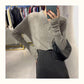 Autumn and Winter Knitted Tops Are Slimmer Solid Color Buttons Long-sleeved Tops Women Fashion Korean Cardigan Sweater