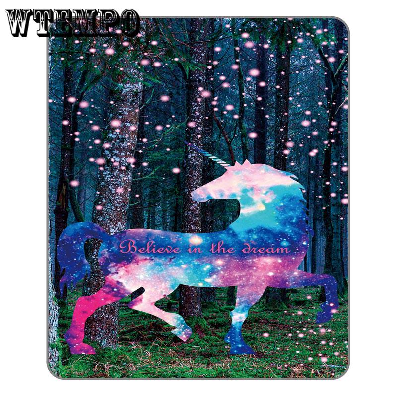 WTEMPO Brand Super Soft Blanket Unicorn Pattern Blanket Decorative Bedding Christmas Gift