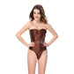 Steampunk Gothic Corset Satin Boned Sexy Bustier Women Corselet Corsets and Bustiers Slim Plus Size