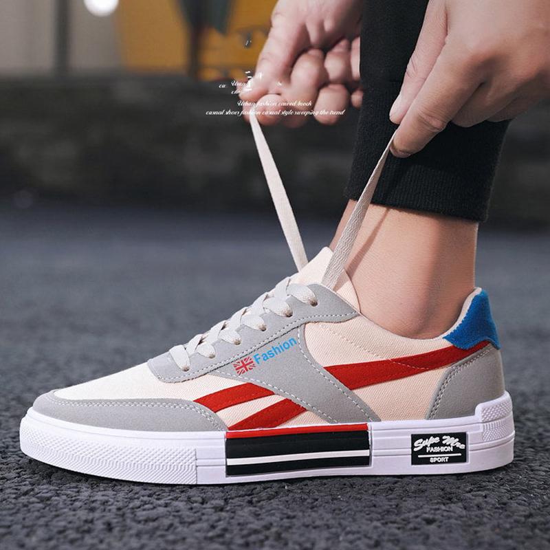 Versatile Men's High Top Breathable Canvas Shoes Men's Korean Style Trendy Student Casual Shoes