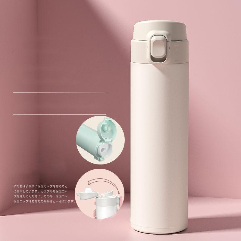 Thermos Cup 304 Stainless Steel Vacuum Flask Female Student Children Pot Portable Outdoor Large Capacity Water Cup Milk Cup