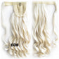 24" Long Wavy Wrap Around Clip In Ponytail Hair Extension Synthetic Natural Wave Pony Tail Fake Hair
