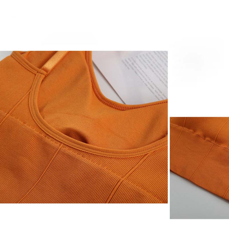Add Fertilizer To Increase The Camisole Female Inner Wear Breasted Korean Version of The Large Size 200 Kg U-shaped Outer Wear with Chest Pad