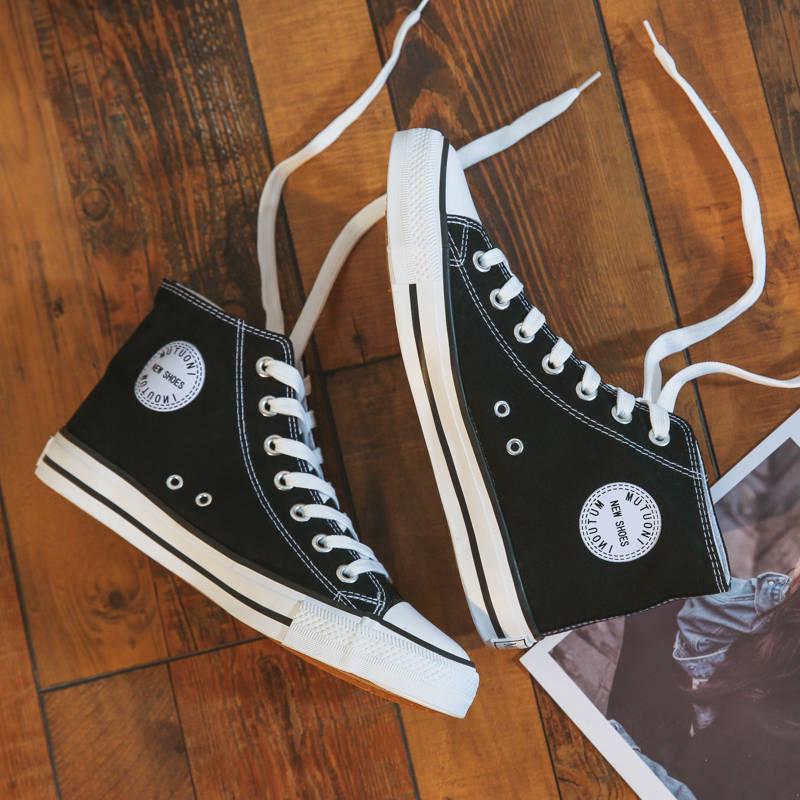 High-top shoes men's canvas shoes board shoes spring men's shoes wild shoes men's casual sports