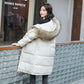 Winter Women's Jacket All-match Cotton Clothes In Winter Long Fluffy Fur Collar Thick Loose Padded Jacket Winter Thick Warm Cotton Jacket