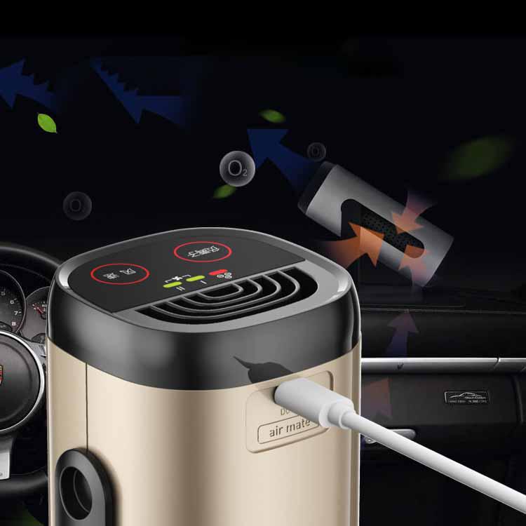 Car air purifier home office in addition to formaldehyde PM2.5 Odor negative ion oxygen bar