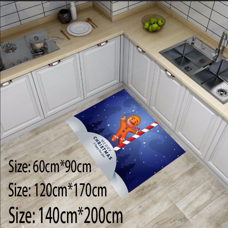 Santa Claus pattern carpet Living Room Bedroom Bathroom Christmas Decor Rug 3D printing Cartoon