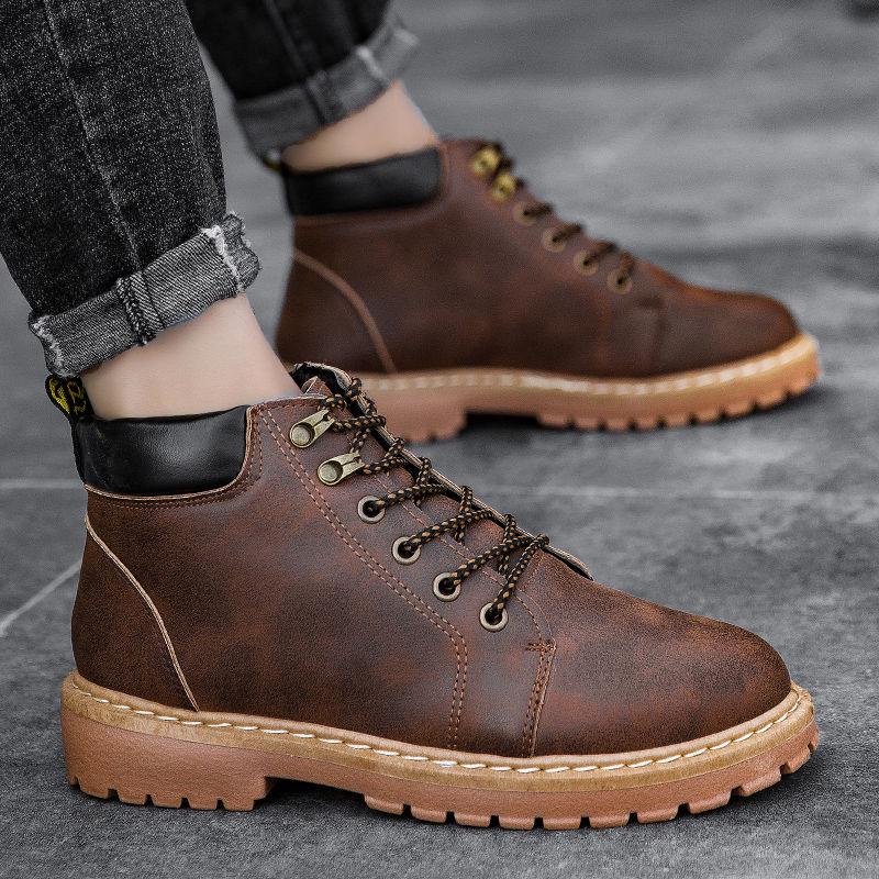Martin Boots Men's High-top Casual Shoes All-match Retro Boots Autumn Ankle Boots Men's Sneaker