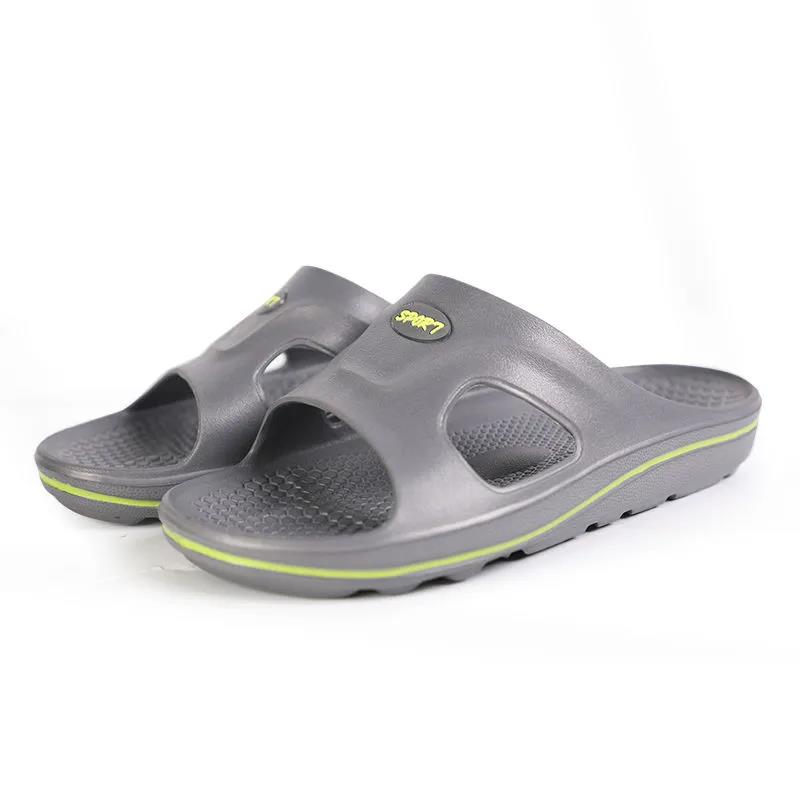 Sandals and Slippers Men's One-word Slippers Soft Bottom Non-slip Deodorant Summer Durable Thick Bottom Personality Leisure
