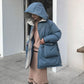 Women's Mid-length Cotton-padded Clothes Korean Style Cotton-padded Clothes Women's Loose Bread Clothes Padded Winter Coats