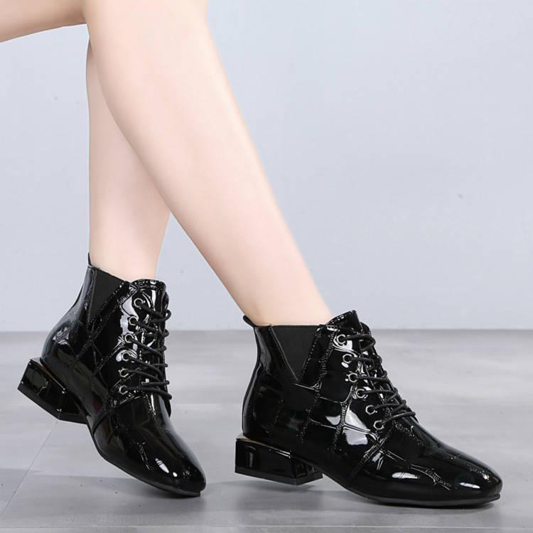 Woman Chelsea Boots Female Fashion Metal Pointed Toe High Heel Ankle Boots Sexy Ladies Shoes