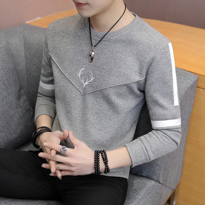 Fashion Men Slim Fit Custom T-shirt Long Stylish Luxury O Neck Fitness T-shirt Tee Shirt