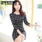 Checks Flared  Leisure Vintage Dresses 2019 Summer Women Casual Shirt Dress knee-length Dress