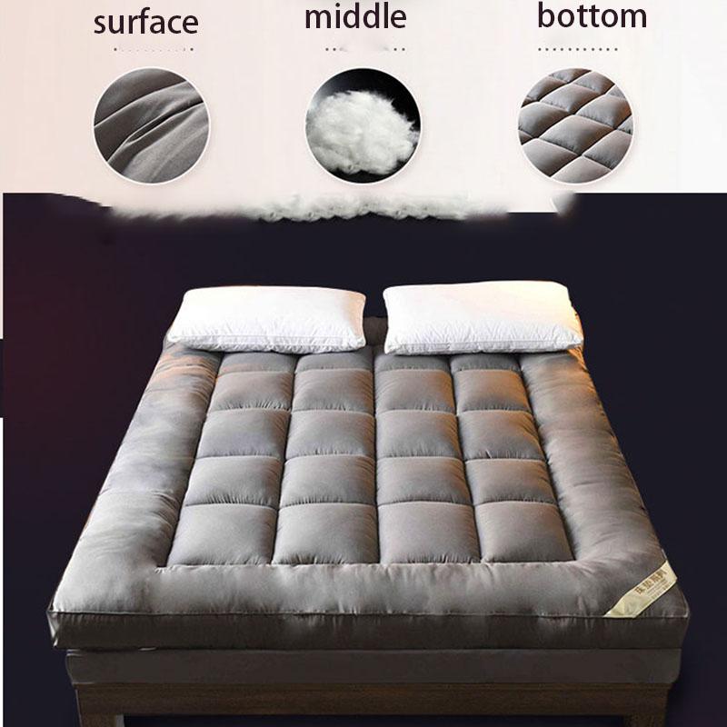 Thicken 10cm Household Down Super Soft Mattress Foldable Student Dormitory Sleeping Pad