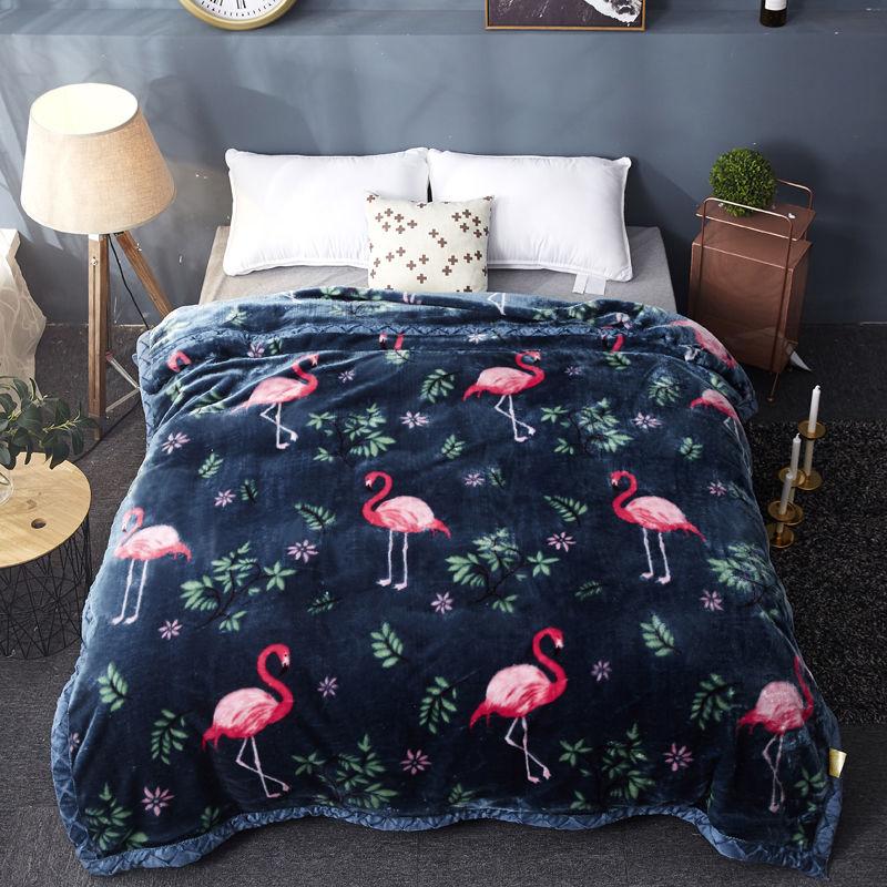 Coral Fleece Blanket Double-thickened French Fleece Sheets Double-sided Fleece Duvet Keeps Warm In Autumn and Winter