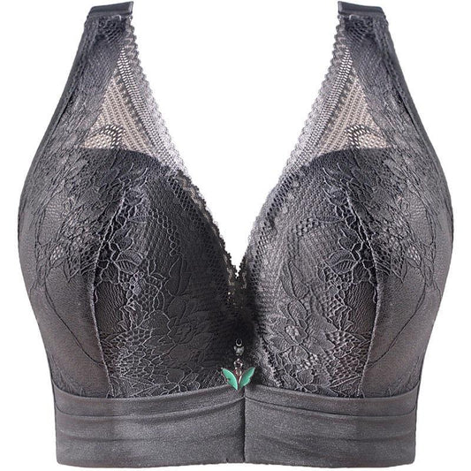 Fat Ladies Plus Size Underwear Full Cup Thin Section Push Up Bra Top Support Adjustable Large Cup Bra