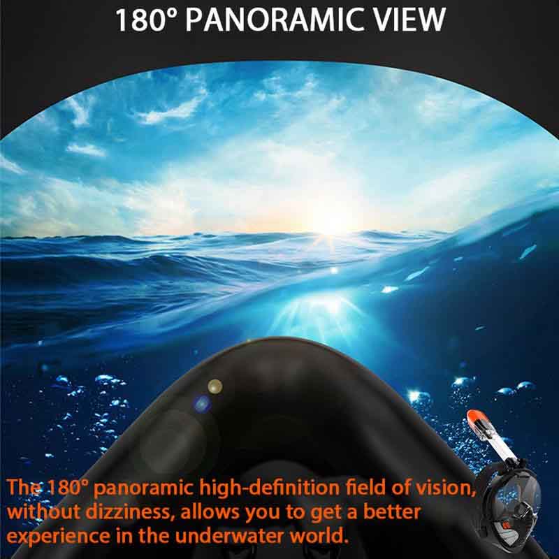 Full Face Scuba Snorkeling Mask Adults Kids Anti-fog Snorkeling Mask Underwater Diving Mask Swimming