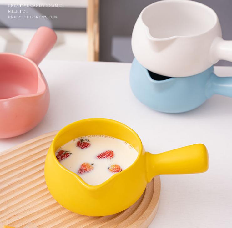 Japanese milk pot ceramic household non-stick pot porridge instant noodle hot milk baby food supplement mini casserole
