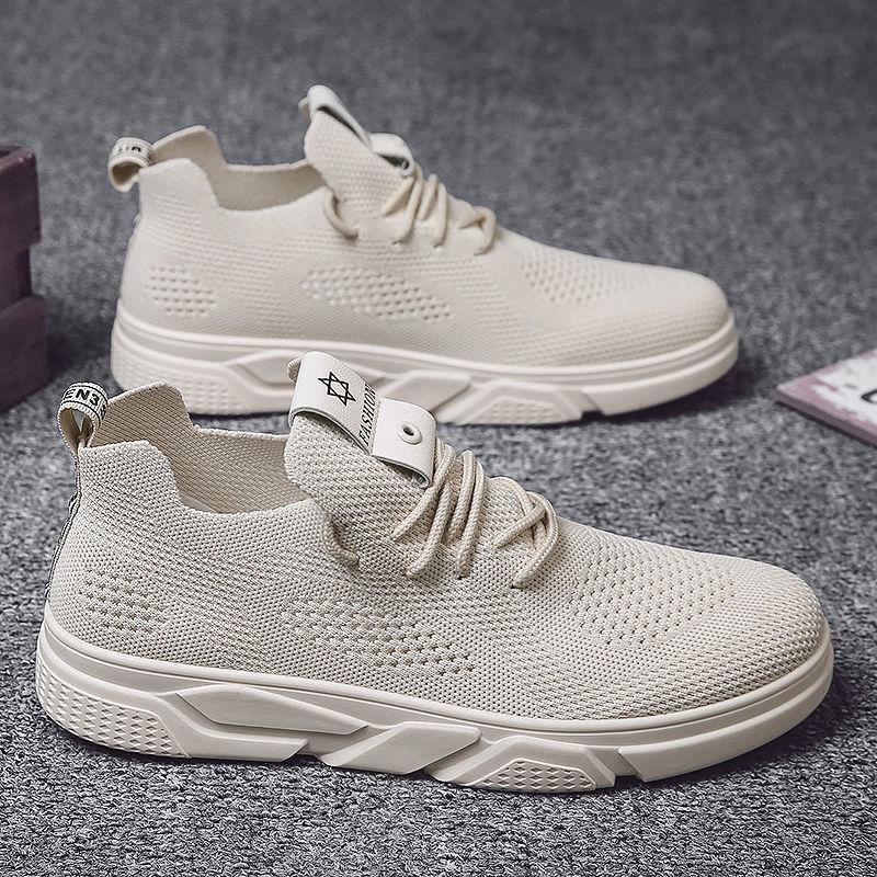 Breathable men's shoes trend wild canvas shoes casual tide shoes single shoes spring sports white