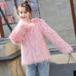 Autumn and Winter Short Mink Fur Coat Fashion Simple Coat Long Sleeve Temperament Female Jacket