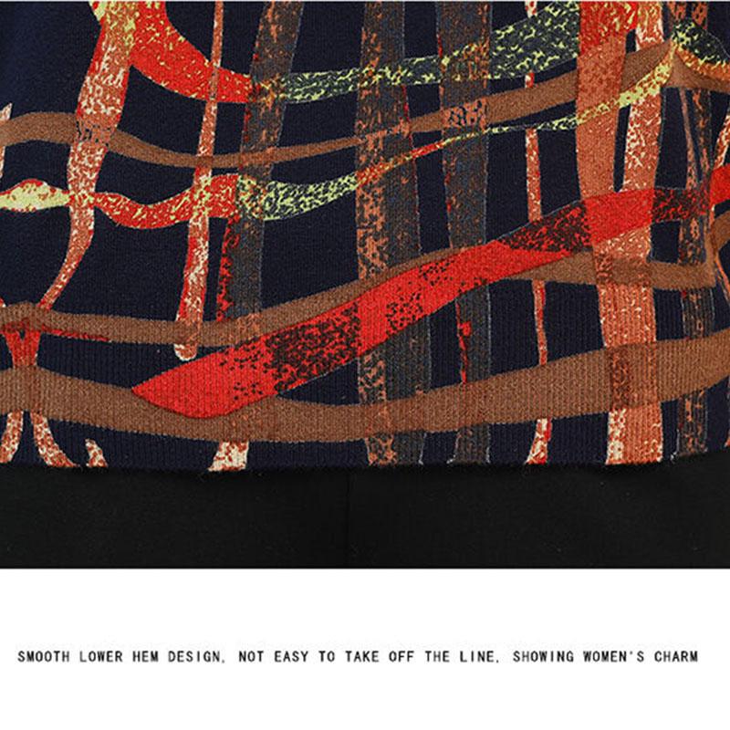 Spring Autumn Winter Women  Plus Size Striped Wool Sweater OL Style Slim Thickening Warm Bottoming  Knitted Sweater