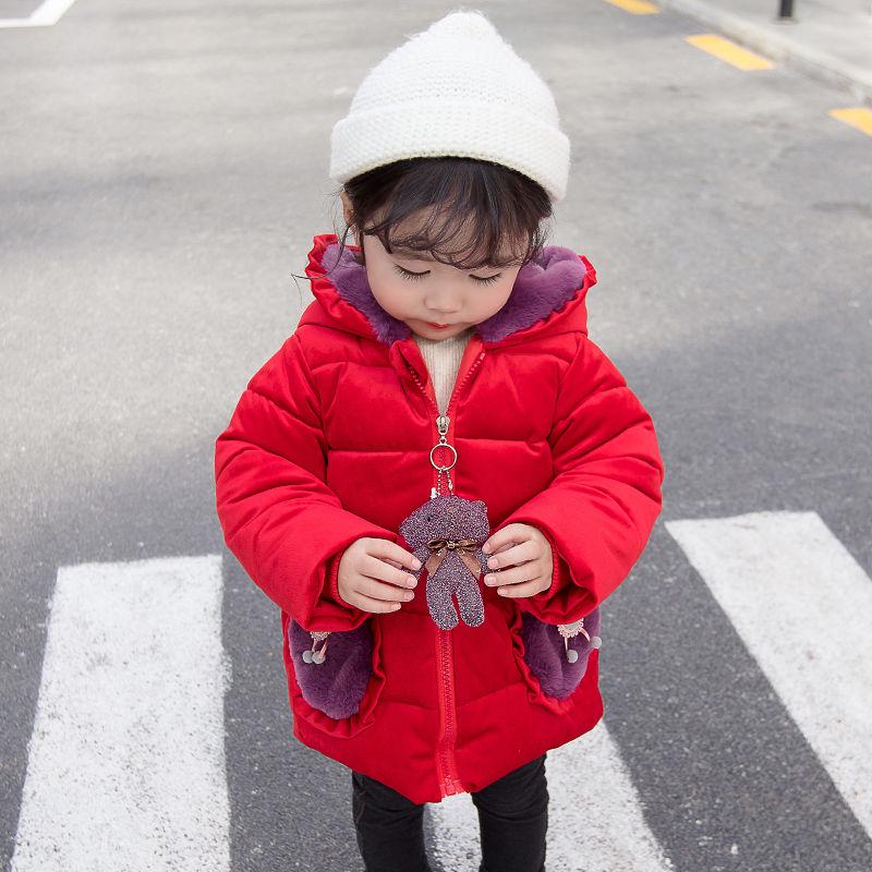 Warm Thickening Baby Girl Winter Jacket Children Outerwear Windproof Baby Girls Cute Coats