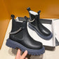 Chelsea Boots Martin Boots Women's Autumn and Winter Snow Boots Cotton Boots Plus Velvet Warm Shoes British Style Boots Smoke Boots