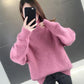 Autumn Winter Thick Sweater Women Knitted Ribbed Pullover Sweater Long Sleeve Turtleneck Jumper Soft Warm