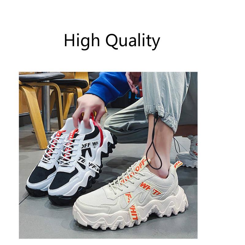Thick-soled daddy shoes for men go with breathable mesh red tide shoes casual shoes men sport