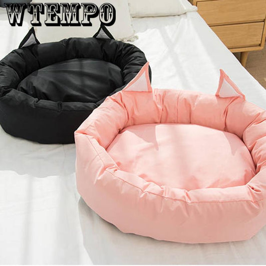 Cute Soft washbale Pet Bed Kennel Dog Round Cat Warm Sleeping Bag Puppy Cushion Mat Portable