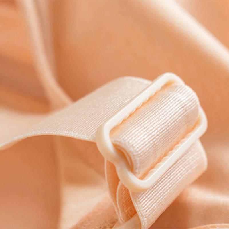 Women Running Yoga Sleep Sports Underwear Top Support Sweat-absorbing Anti-glare Comfortable Breathable Thin Cup No Steel Ring Natural Simple Bra