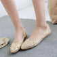 Women's Shoes  Flat Soft Bottom Pointed Egg Roll Shallow Mouth Rivets Casual Flat-heeled Pregnant Mother Korean Low-top Shoes