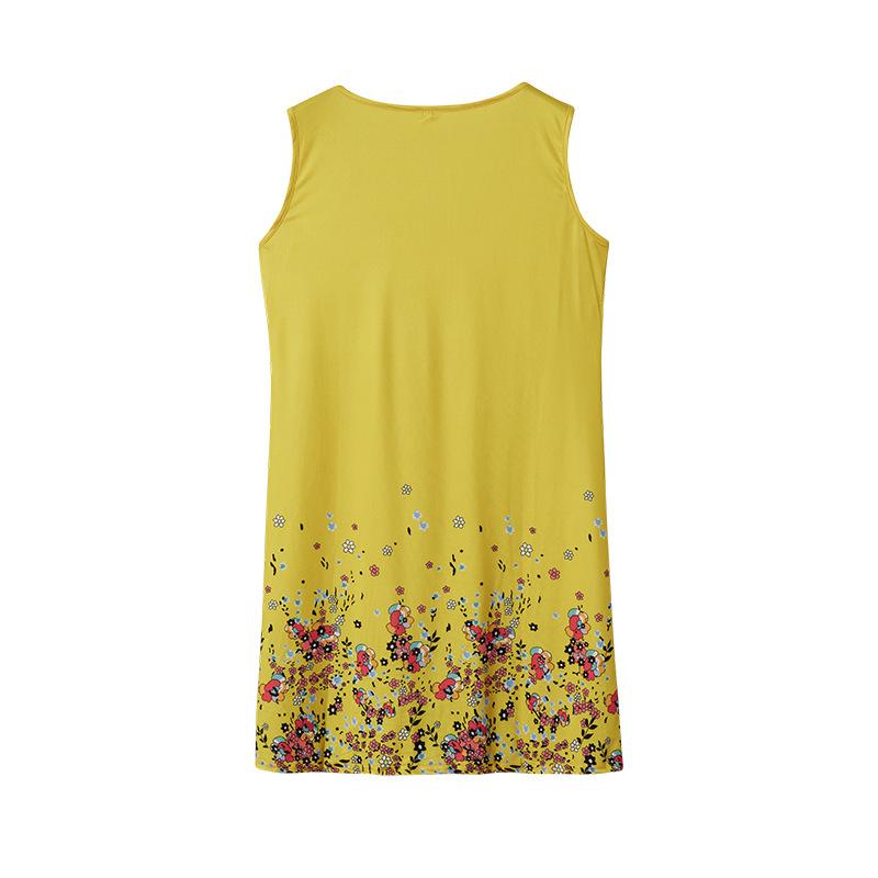 Sling Dress Summer Sleeveless Print Women's Dress Loose Fashion Floral Dress