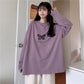 Women's Summer Tshirt Butterfly Print T-shirt Casual Loose Fall Long Sleeve Tee Top Pullover