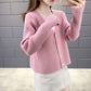 Autumn Short Knit Cardigan Sweater Ladies Sweater Loose All-match Small Fragrance Top