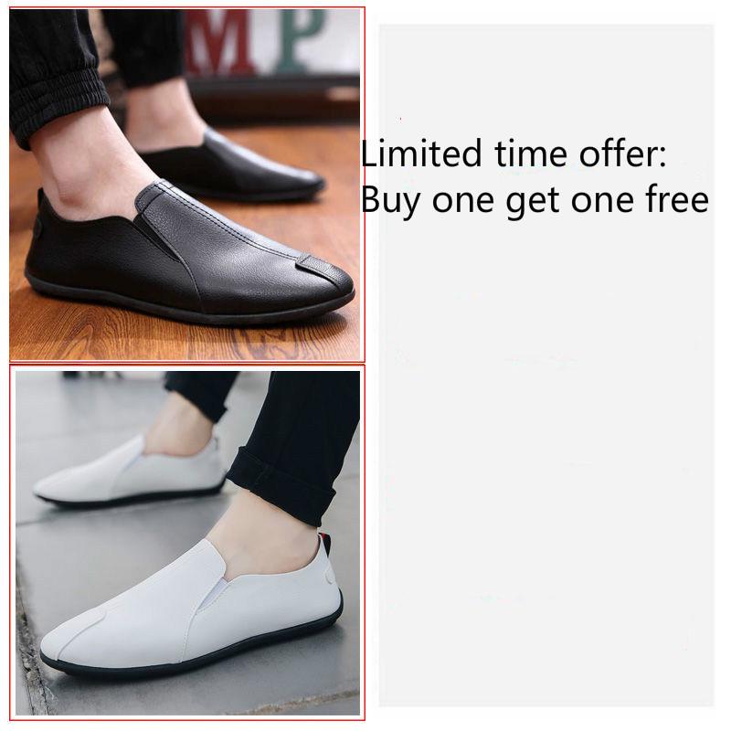 Buy a pair to get a pair of Peas shoes men's shoes Korean version of the trend of wild casual shoes