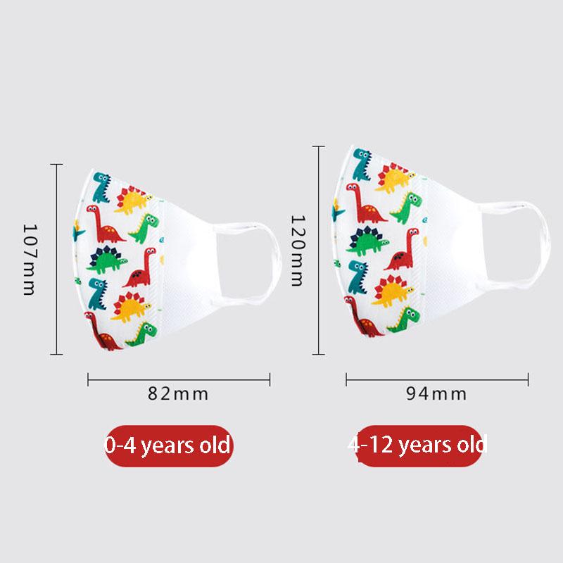 Kids Cartoon Print Anti-Dust Face Mouth Mask Lovely Breathable Washable Breathable Cotton Mouth Mask