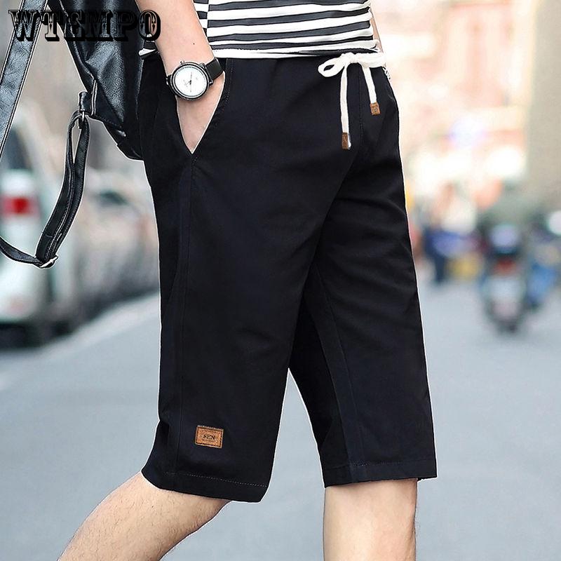Casual Pants 2019 Summer Men's Beach Pants Large Size Cotton Short