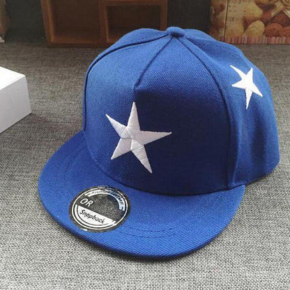 Fashion Boy Children Baseball Caps Pentagram Embroidery Hip Hop Hats Sun Hat Outdoor Shade Cap