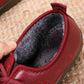 Winter Warm and Non-slip Comfortable Leather Cotton Shoes Soft Bottom and Velvet Anti-horizontal Shoes